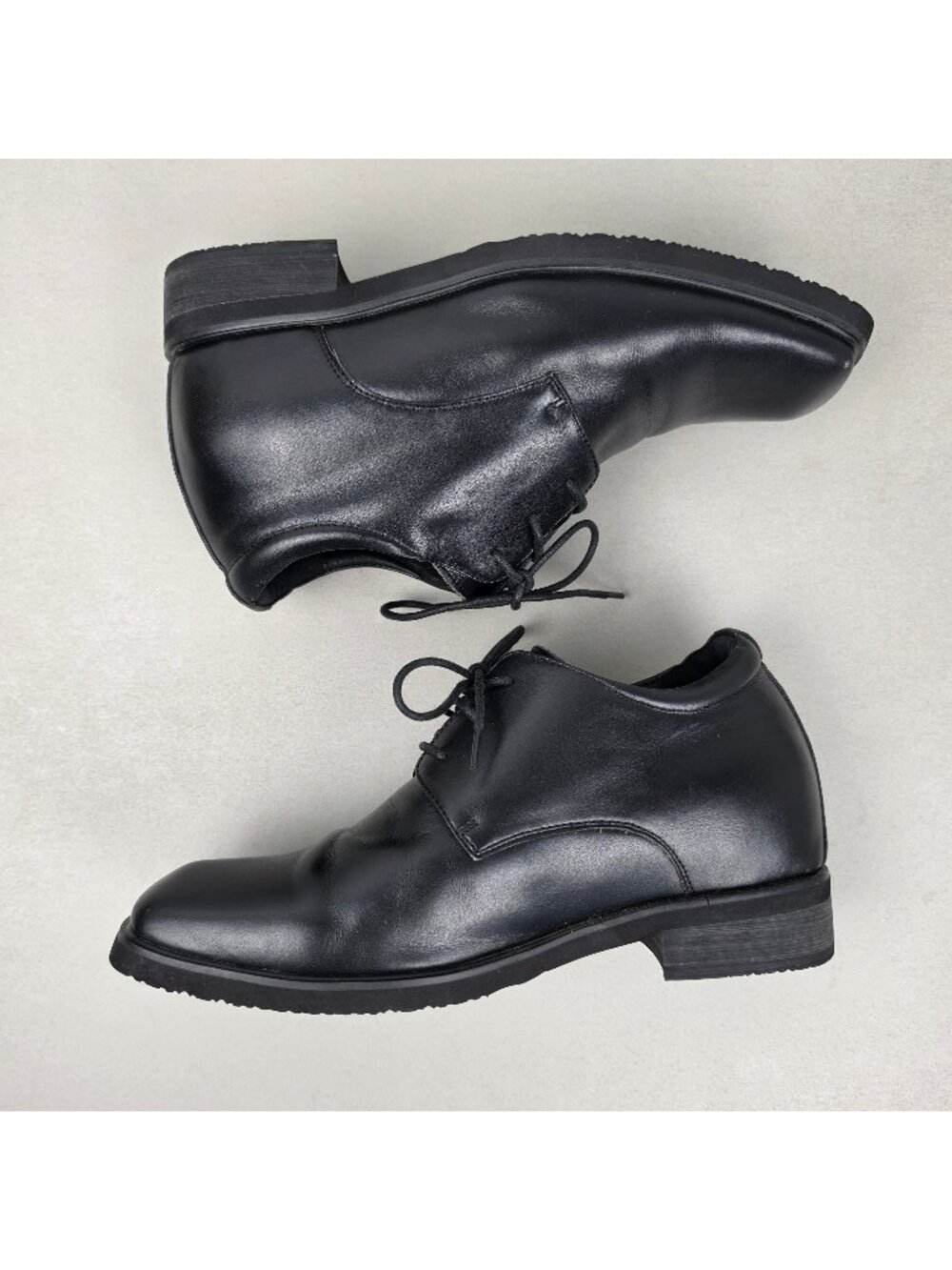 Calto Lift Elevator 3.6" Height Increasing Dress Shoes Leather Lace Black Size 6